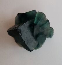 Gorgeous Deep Green Cubic Fluorite Natural Crystal Cluster  Specimen - 37g picture