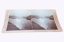 Antique 1902 Keystone Stereoview 10335 Moonlight On The Rhine Bingen Germany picture