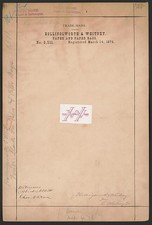 Photo:Hollingsworth Whitney H and W Paper Trade-Mark 1876 Brand Logo 1870s picture