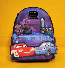 Loungefly Disney Cars Lightning McQueen & Sally Nighttime Light-Up Mini Backpack picture