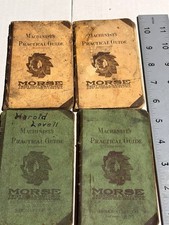 Morse Machinists Practical Guide Lot 4 Vintage 1929 1934 1935 Books picture