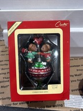 Vintage 1994 Carlton Cards Heirloom Ornament Christmas Spin Mice New In Box NIB picture