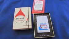 VERY COOL 1976 OCEAN GARDEN SEAFOOD PRODUCTS ZIPPO LIGHTER W/ BOX picture