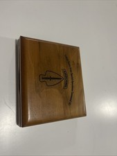 Vintage Army Special Operations Command Calculator Wood Box Solar  picture