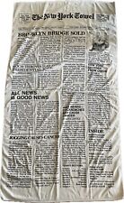 Vintage Large New York Times 1984 Beach Towel- 35”x60” picture