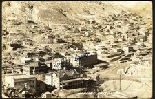 MORENCI ARIZONA rppc Bird's Eye View 1943 Message About Town on Back picture