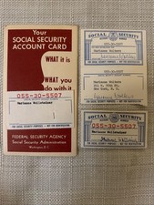 Vintage Social Security Card 1936 picture