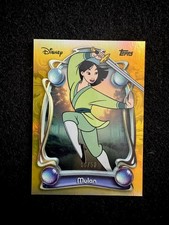 STUNNING ☘️ Mulan 2025 Topps Disney Wonder #62 GOLD refractor /50 picture