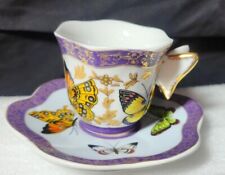 Formalities by Baum Bros Butterflies Demitasse Teacup & Saucer picture