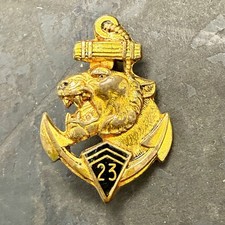 Org Indochina French 23rd RIMA Reg Inf Marine Colonial Badge picture