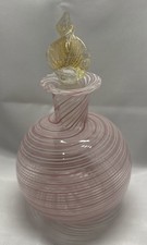 Borisov Belarus 24% Lead Crystal 20 oz Decanter with Stopper Label Minsk picture
