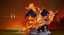 Pokemon Glurak Charizard LED Resin Statue Gene Studio Limited 388 Pieces NEW picture