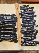 Large 1970s 80s Navy Vietnam Cold War USS Spruance Unit Patch Tab Lot L@@K picture