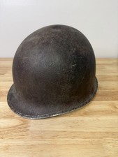 Original World War 2 WWII M1 Front Seam Helmet With Liner Military picture