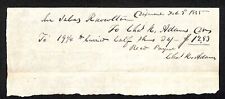 1845 Jabez Knowlton* Newburgh, ME General Store Receipt Chas Adams & Sons ? picture