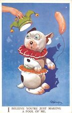 G. Studdy Bonzo Postcard 4115 Dog Dressed as Jester, You're Making a Fool of Me picture