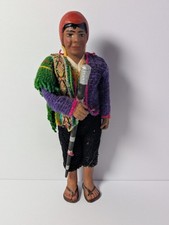 Vintage Peruvian Folk Art Male Figurine Hand Crafted Cuzco Peru Maxi F picture