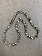24 Inches Hand Made Tibetan Silver Skulls Amulet Necklace picture