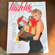 Vintage British Airways High Life Inflight Magazine - December 1987 picture