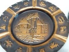 Gdansk Poland Souvenir Copper Plate Wall Hanging Plaque or Astray - Zodiac Signs picture