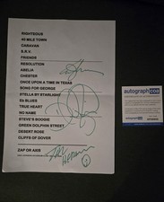 ERIC JOHNSON Signed Autograph In Person SET LIST ACOA picture