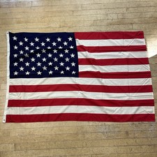 Vintage American Flag 2.5'x4' Cotton Bunting 32x51