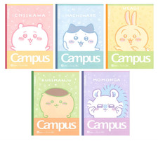 Chiikawa Campus Notebooks 5-Pack Dot Ruled Made in Japan picture
