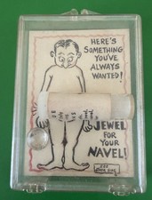 Jewel for your Navel Gag Gift. Copyright 1958 The Milbit Co. Uniondale, NY picture