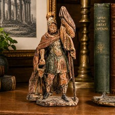 Continental Polychrome Antique 18th Century Carved Wood Statue Sculpture Saint  picture