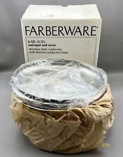 Vintage 836E Farberware 6 Qt 5.7L Saucepot Cover Stainless Steel USA NOB picture