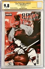Elektra: Black, White & Blood #1 - CGC SS 9.8 Signed + Sketch by Mirka Andolfo picture
