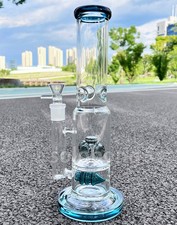 13 inch Heavy Glass Bong Beaker 1.8lb Smoking Water Pipe Thick Hookah 18mm Bowl picture