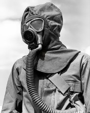 Chemical Warfare Soldier Training At Fort Bliss Texas 8x10 Print WWII HT4136318 picture