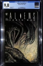 [CGC 9.8] Aliens: Earth War #4 John Bolton Cover 1990 Dark Horse Graded Comics picture