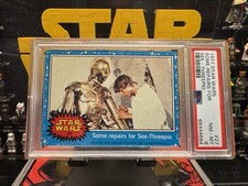 1977 Topps Star Wars #27 Some Repairs For See-Threepio PSA 8 🔥🔥 picture