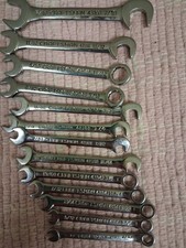 vintage 13 Piece Craftsman SAE Midget / Ignition Combination Wrench Set picture