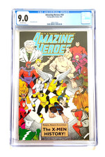 Amazing Heroes #54 The X-Men History CGC 9.0 Graded Slab Ships Free & Fast picture