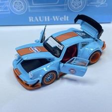 1:64 RWB 930 Widebody Gulf Livery Diecast, Opening Parts, Rare Display Model picture