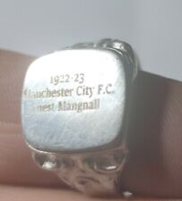 1922 -23 MANCHESTER CITY F.C Ernest Mangnall STERLING SILVER GENT`S RING SIGN   picture