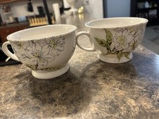 2-Anthropologie Butterfly Study Mug Ceramic Tea Coffee Cup Large picture