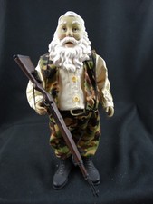 Santa Claus Hunter in camo 10in figurine picture