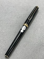 PLATINUM PTL-5000 Fountain Pen 14K M Nib Black Gold picture