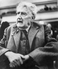 English composer Ralph Vaughan Williams seated in the stalls durin - Old Photo 1 picture
