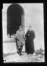 Photo:Leghorn Italy 1918 Carl Girard Father Antonio Meneghetti Red Cross picture