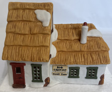 Dept 56 Dickens Village Bob Cratchit & Tiny Tim Cottage Christmas House 1986 picture