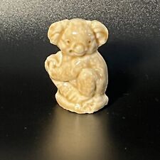 Wade Whimsies red rose tea Koala Bear Figurine Miniature made in England Vtg. picture
