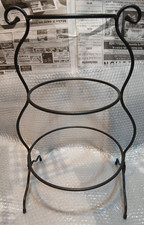 Longaberger 3 tier Wrought Iron Black Stand for Small Med & Large Mixing Bowls picture