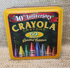 Vintage 1998 40th Anniversary Crayola Crayons  64 Box Limited Edition Tin picture