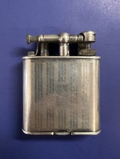 Dunhill Antique Oil Lighter Silver Plate. picture