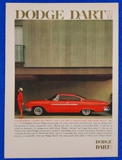 1961 DODGE DART 2-DOOR HARDTOP ORIGINAL CLASSIC PRINT AD AMERICAN LUXURY & STYLE picture